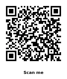 Bild mit einem QR-Code - Scan me QR-Code