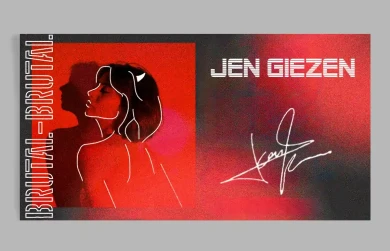 Autogrammkarte Jen Giezen